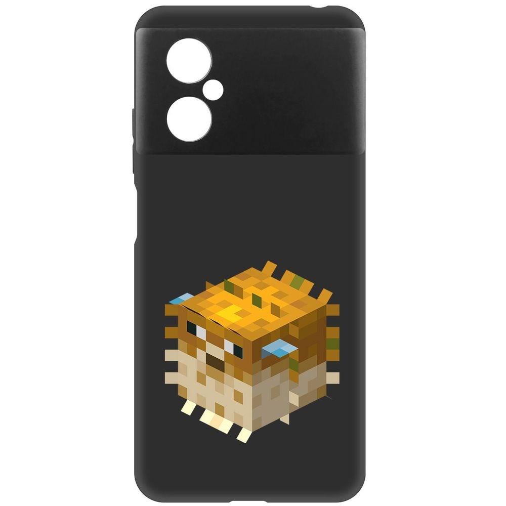 Чехол-накладка Софт Minecraft-Иглобрюх для Poco M4 5G