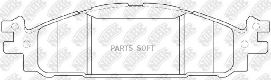 

Тормозные колодки NiBK передние дисковые PN0622