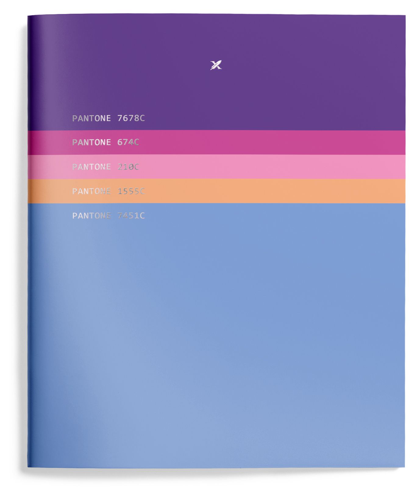 

Тетрадь Lorex Gradient Touch клетка, на скрепке, А5, 48 л.