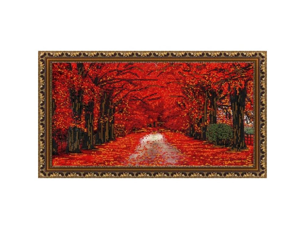 

Рисунок на ткани Багряный лес