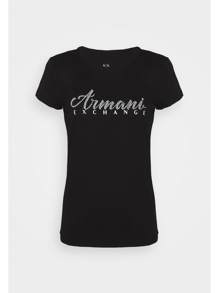 

Футболка женская Armani Exchange ARC21D038 черная XL, Черный, ARC21D038