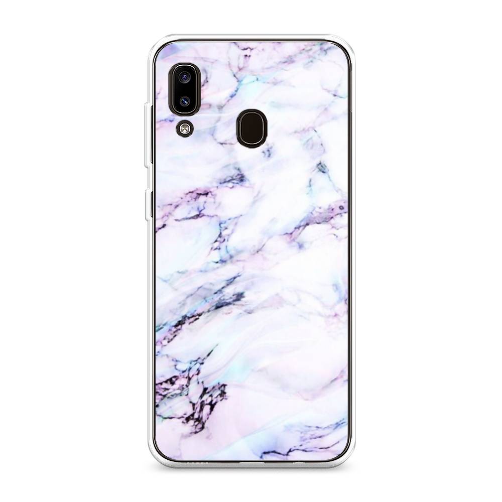 

Чехол на Samsung Galaxy A20 "Радужный мрамор", Серый;фиолетовый, 27650-3