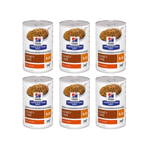 

Консервы для собак Hills Prescription Diet k/d при заболеваниях почек, 6 шт по 370 г