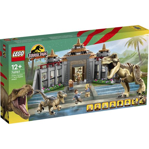 Конструктор LEGO Jurassic World Центр для посетителей: Ти-рекс против Раптора 76961