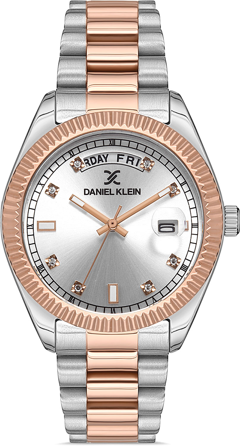 Наручные часы женские Daniel Klein DK.1.12934-3 серебристые/золотистые