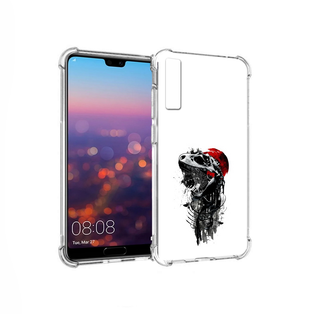 

Чехол MyPads Tocco для Huawei P20 Pro вымерший динозавр (PT108144.28.284), Прозрачный, Tocco