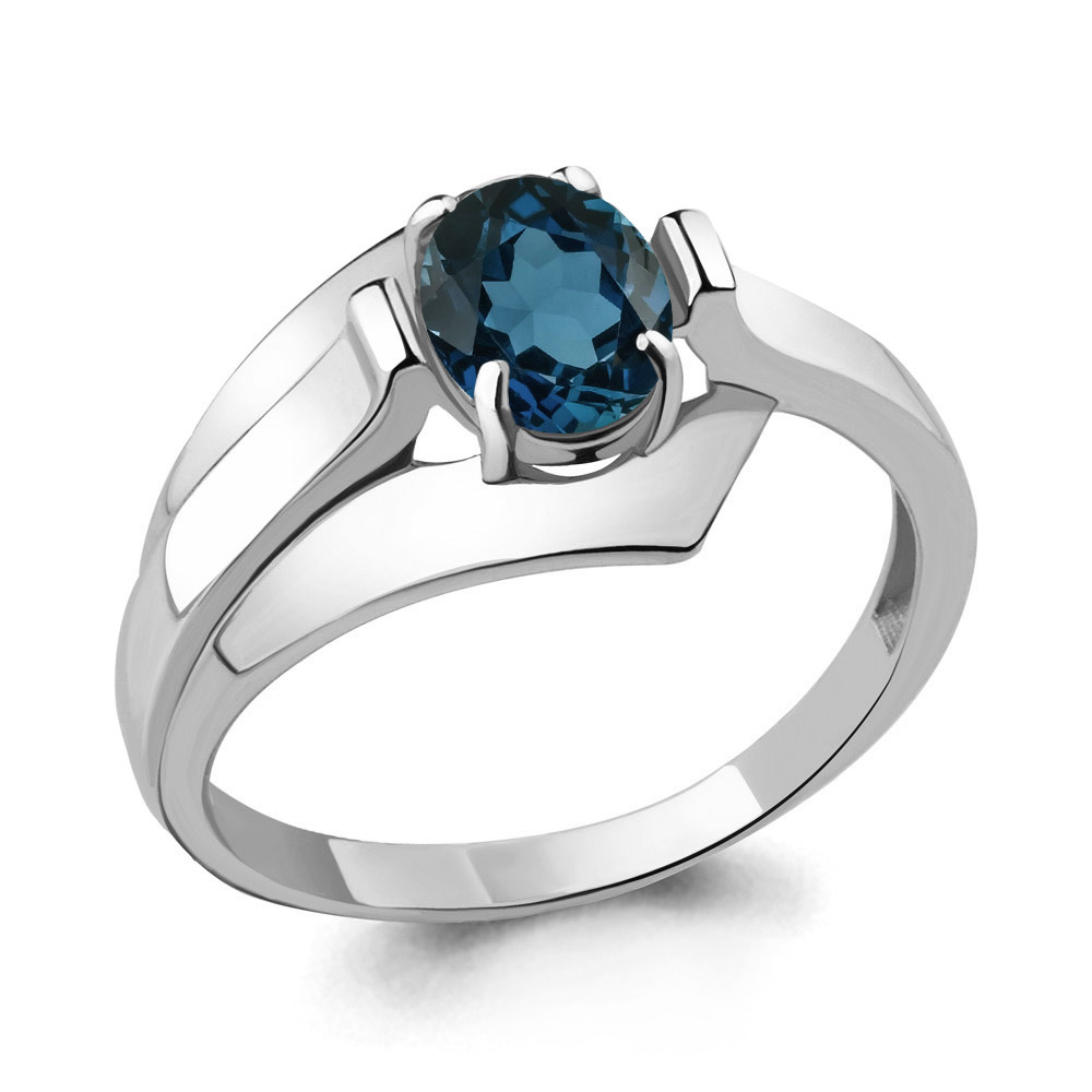

Кольцо из серебра с топазом р. Aquamarine 6593108, 6593108_925_р