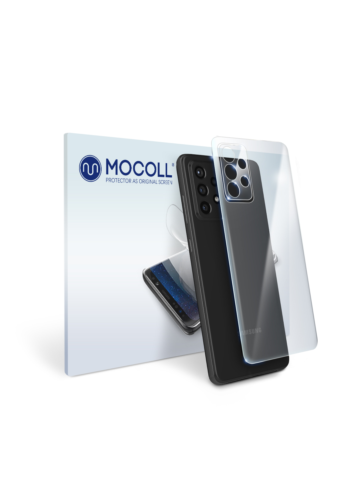 

Пленка защитная MOCOLL для задней панели Samsung Galaxy A52 5G Прозрачная глянцевая