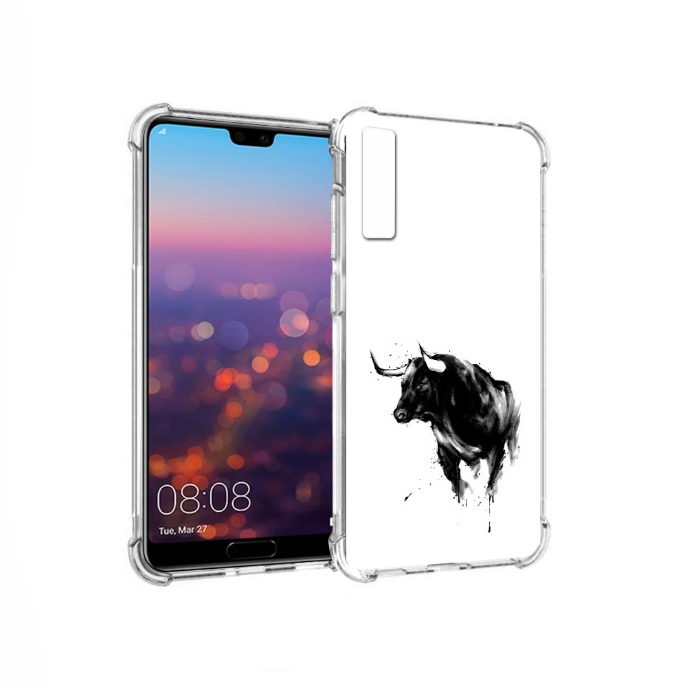 

Чехол MyPads Tocco для Huawei P20 Pro бык (PT108144.28.254), Прозрачный, Tocco