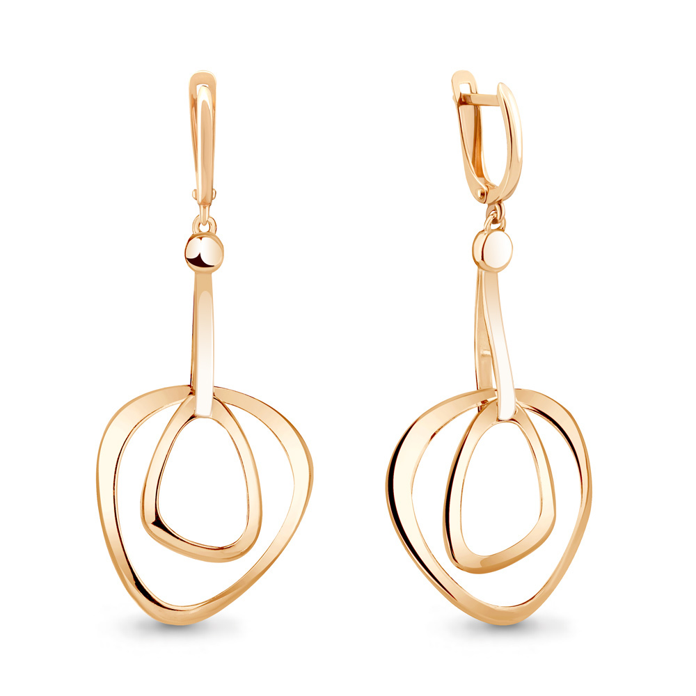 

Серьги подвески из серебра Aquamarine 31746, 31746_925_з
