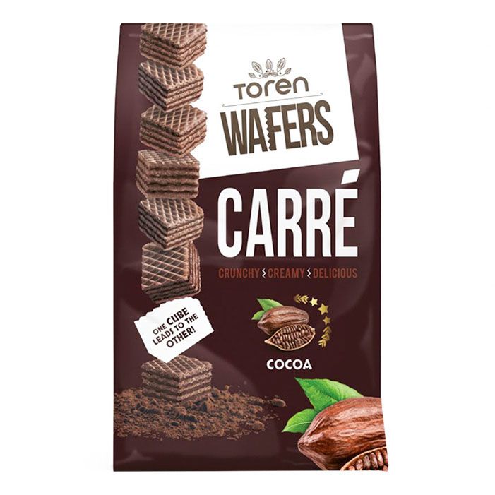 

Вафли Toren Carre с шоколадным кремом 125 г, Carre