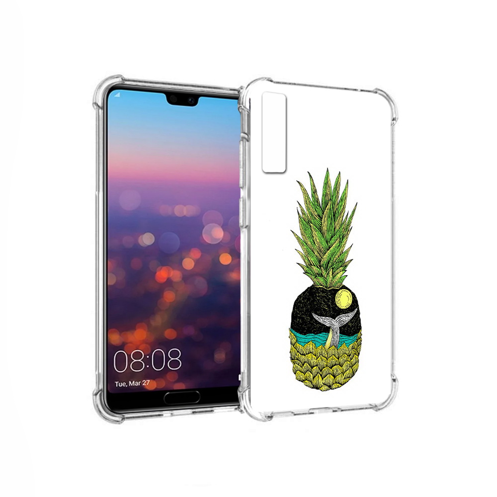

Чехол MyPads Tocco для Huawei P20 Pro ананас с китом (PT108144.28.220), Прозрачный, Tocco