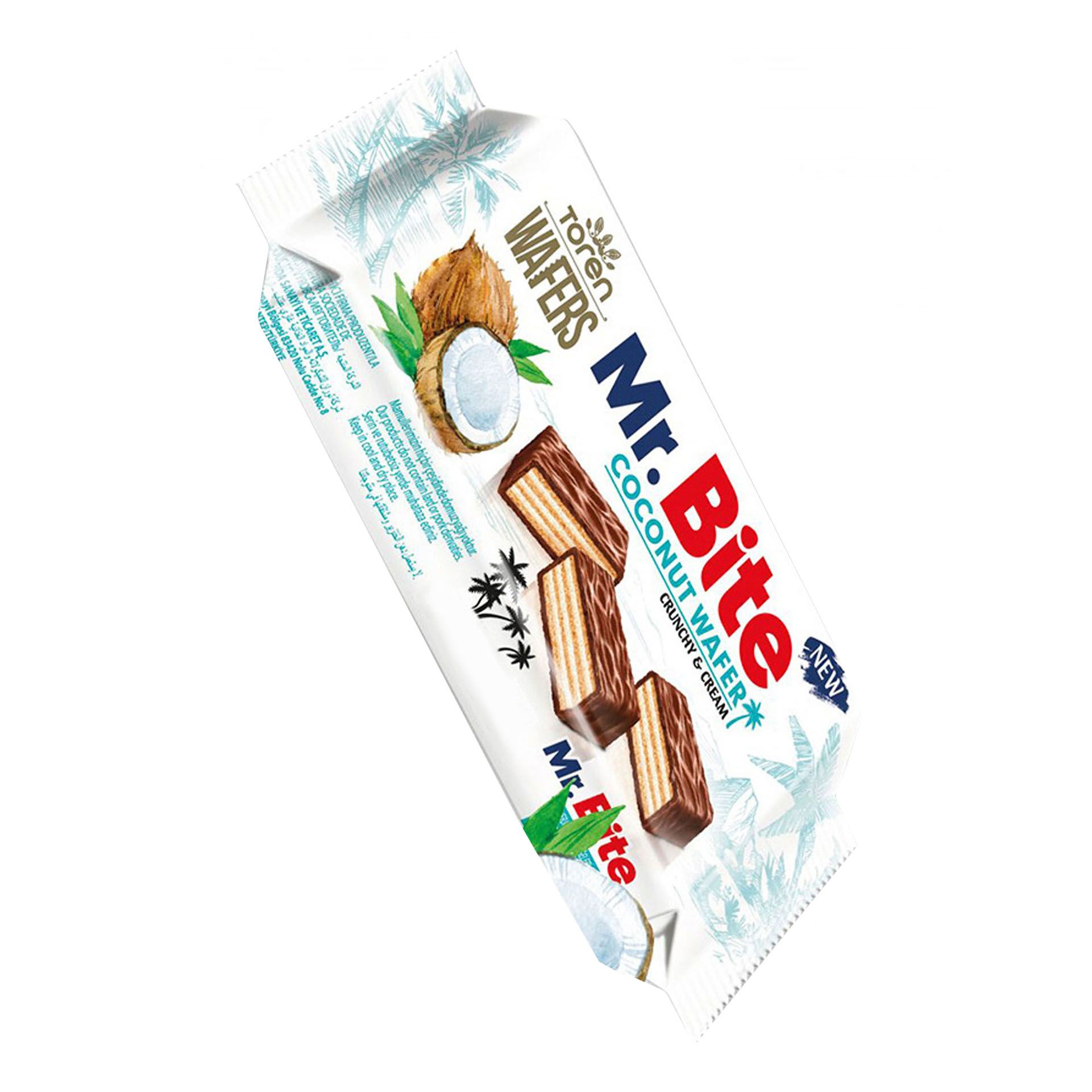 

Вафли Toren Mr.Bite с кокосовым кремом 38 г, Mr.Bite