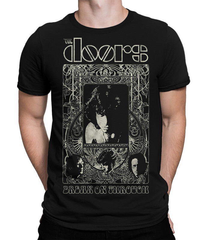 

Футболка мужская Dream Shirts The Doors - Break on Through 445820222 черная XS, The Doors - Break on Through 445820222