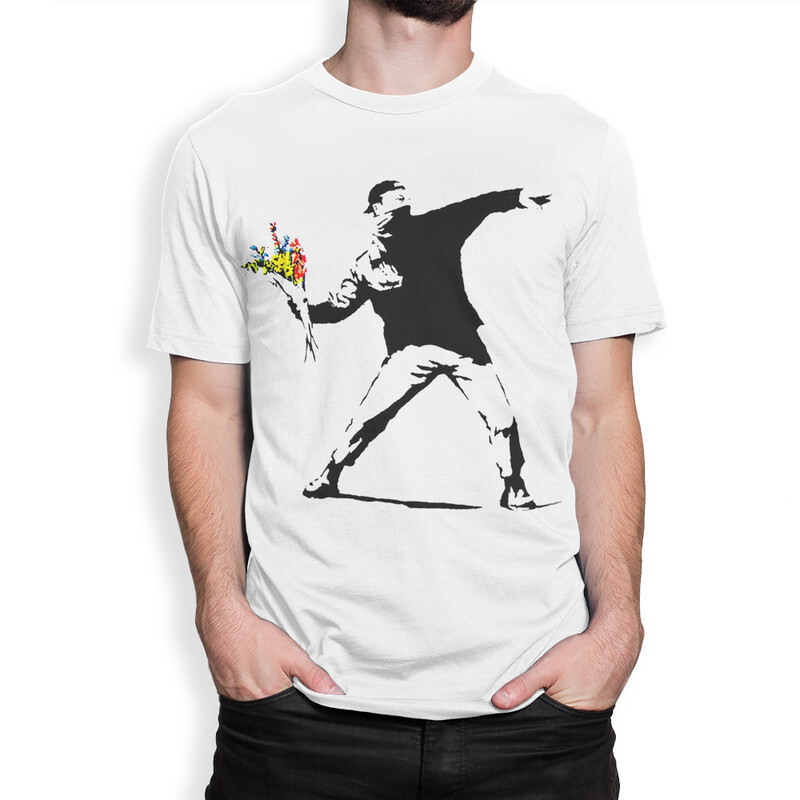 

Футболка мужская Dream Shirts Бэнкси 445816222 белая M, Белый, Бэнкси 445816222