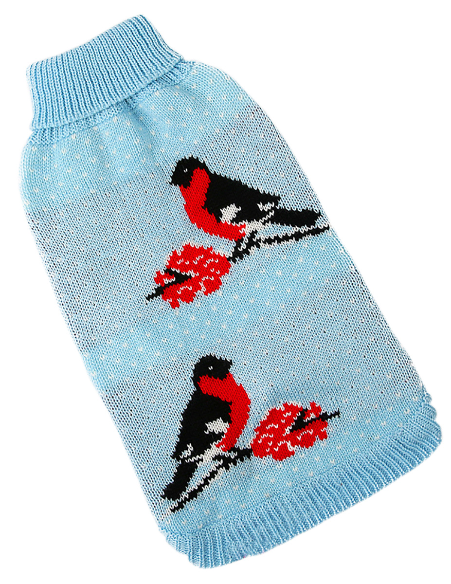 

Свитер для собак FOR MY DOGS FW829-2019, унисекс, голубой, 14-16, длина спины 36 см, FW829-2019