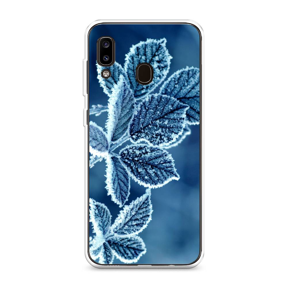 

Чехол на Samsung Galaxy A20 "Зима 6", Голубой;белый, 27650-2