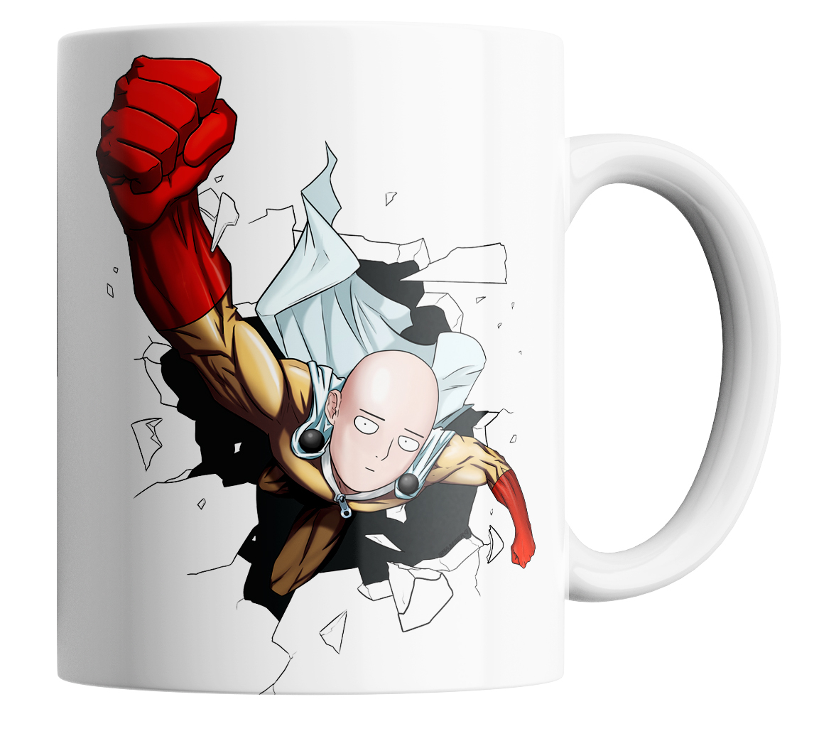 

Кружка с принтом ванпанчмен one punch man 330 мл, Кружка с принтом One Punch Man, кружка в подарок Ванпанчмен, 330 мл