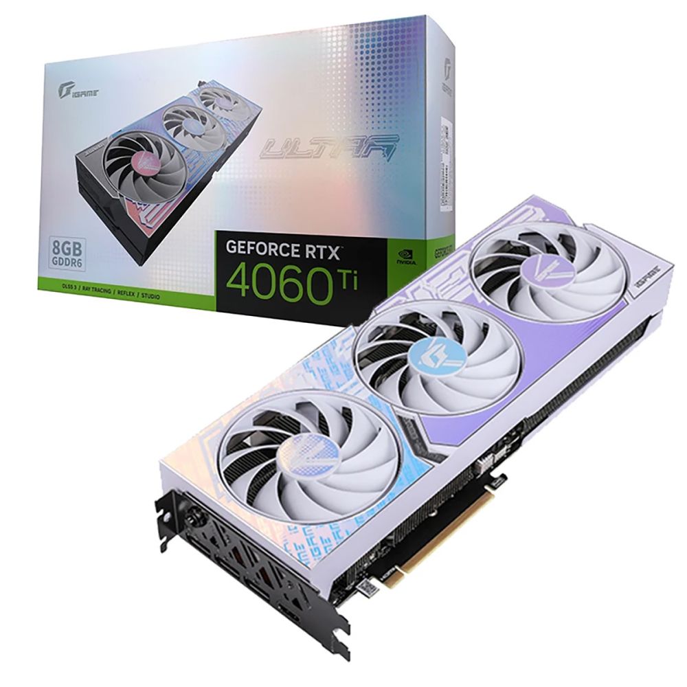 

Видеокарта Colorful RTX4060Ti Ultra W OC 8GB-V, GeForce RTX 4060 Ti Ultra W OC