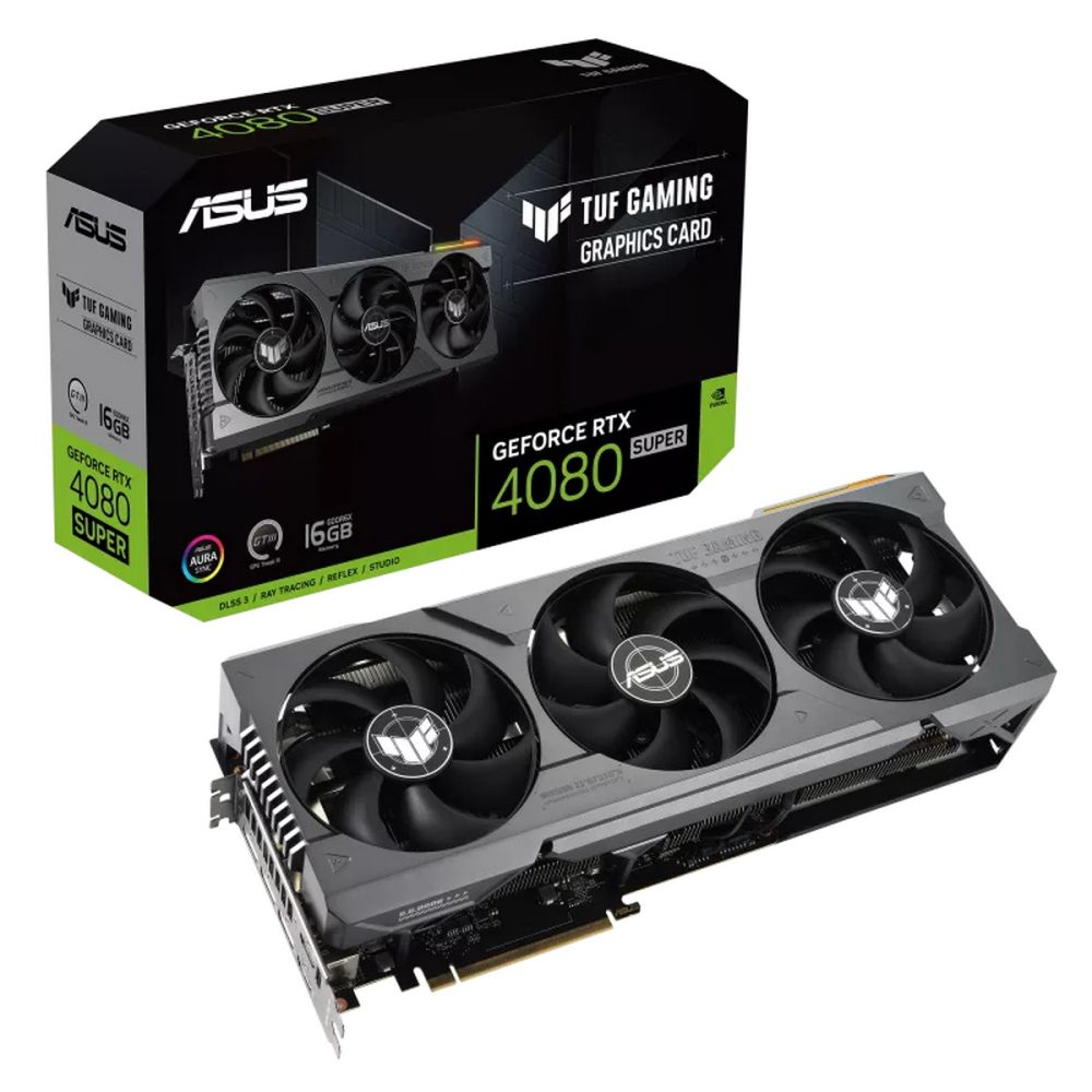 

Видеокарта ASUS TUF-RTX4080S-16G-GAMING, GeForce RTX 4080 Super TUF Gaming