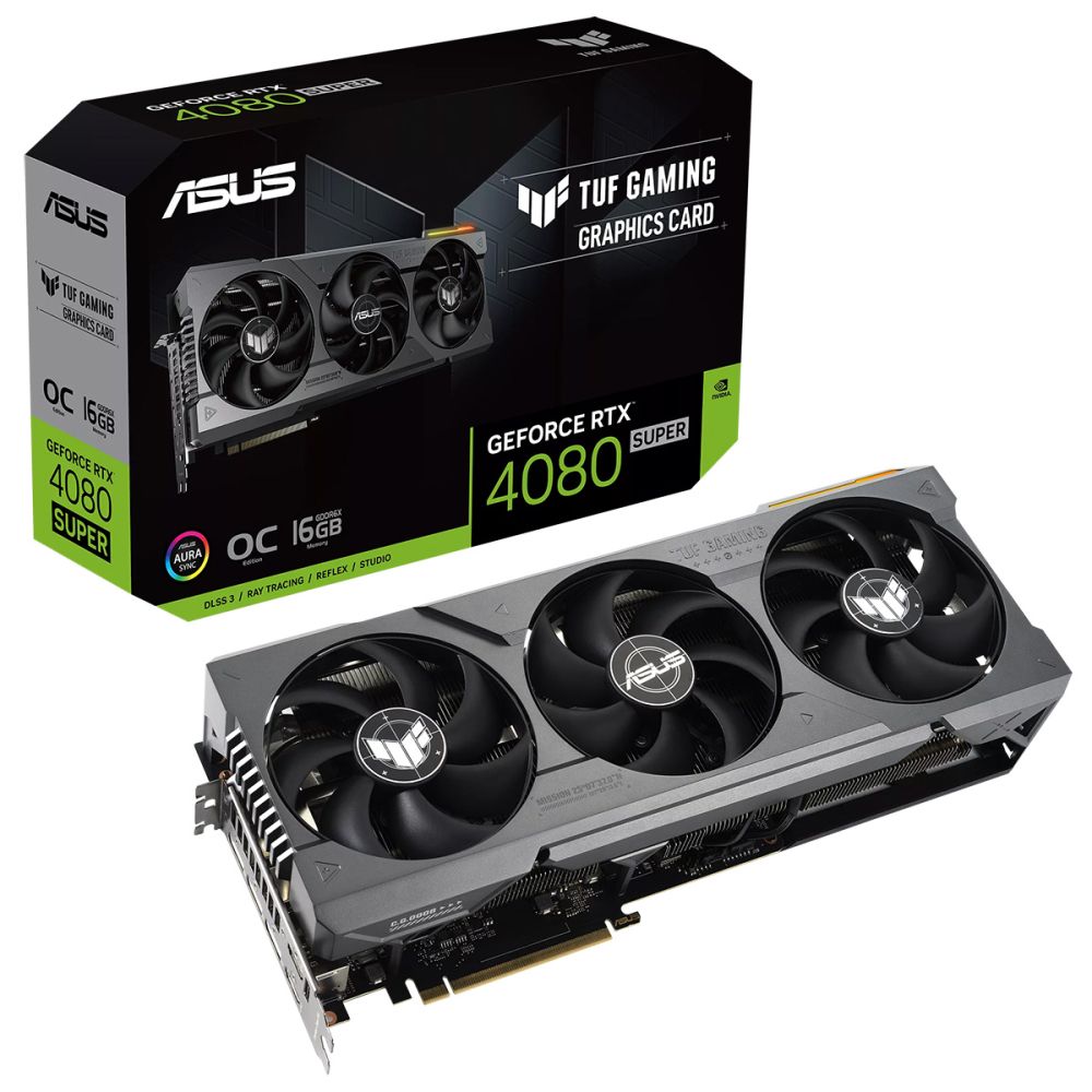 

Видеокарта ASUS TUF-RTX4080S-O16G-GAMING, GeForce RTX 4080 Super TUF Gaming OC