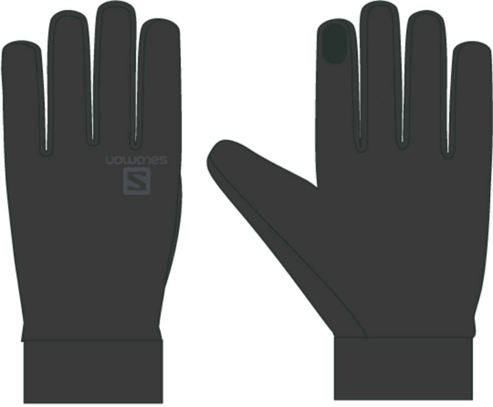 

Перчатки унисекс Salomon LC1632600 черные M, LC1632600