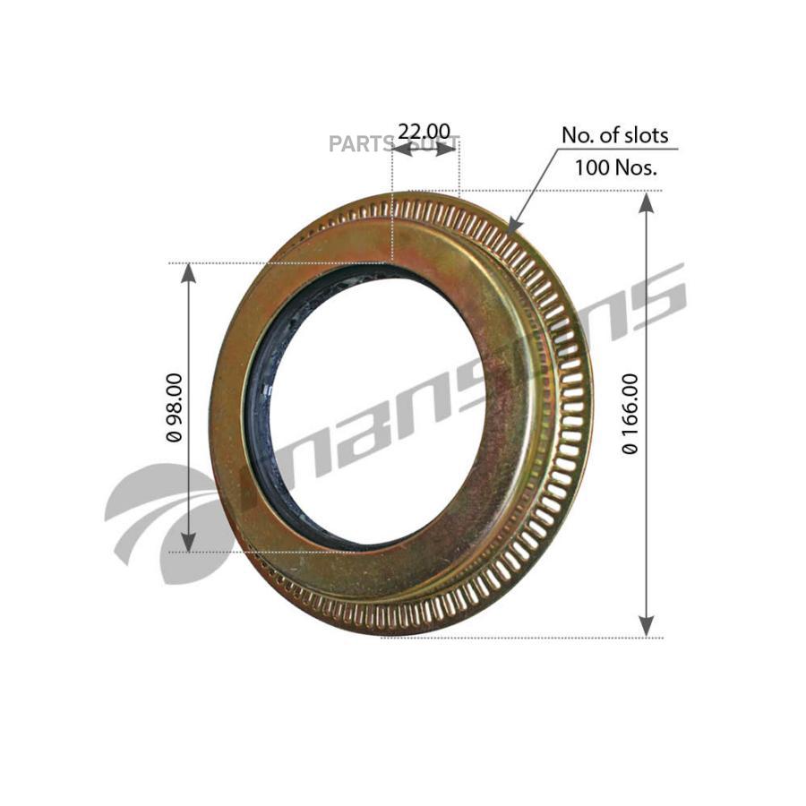 MANSONS Сальник DAF ступицы передней MANSONS