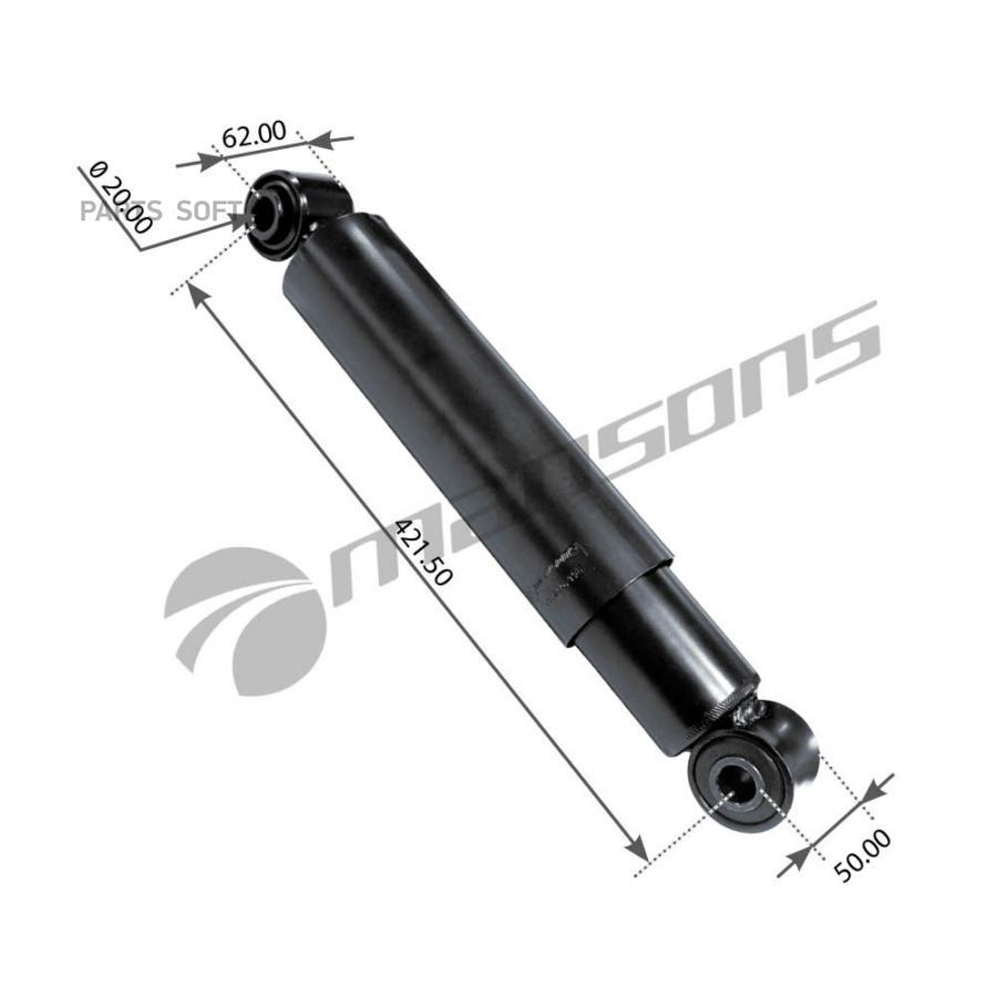 

MANSONS Амортизатор DAF задний (420/665 20x62 20x50 O/O) MANSONS