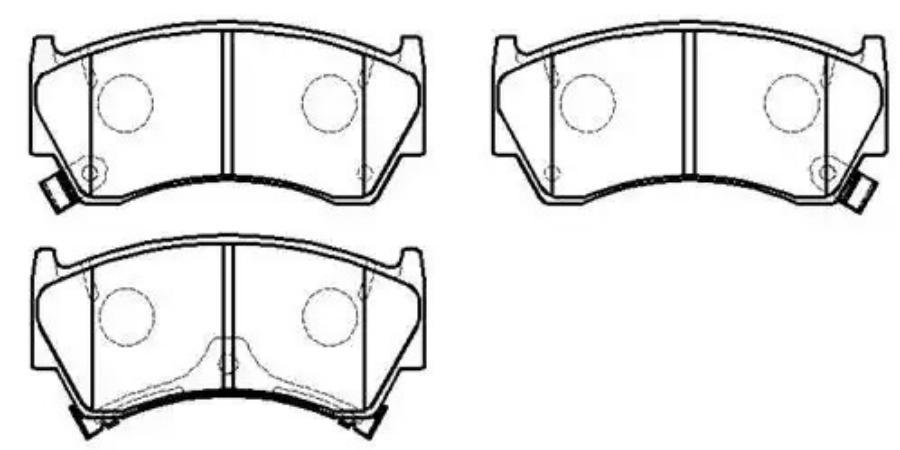 Колодки тормозные дисковые передн NISSAN: ALMERA 95-00, SENTRA 95-99, 200SX 95-98