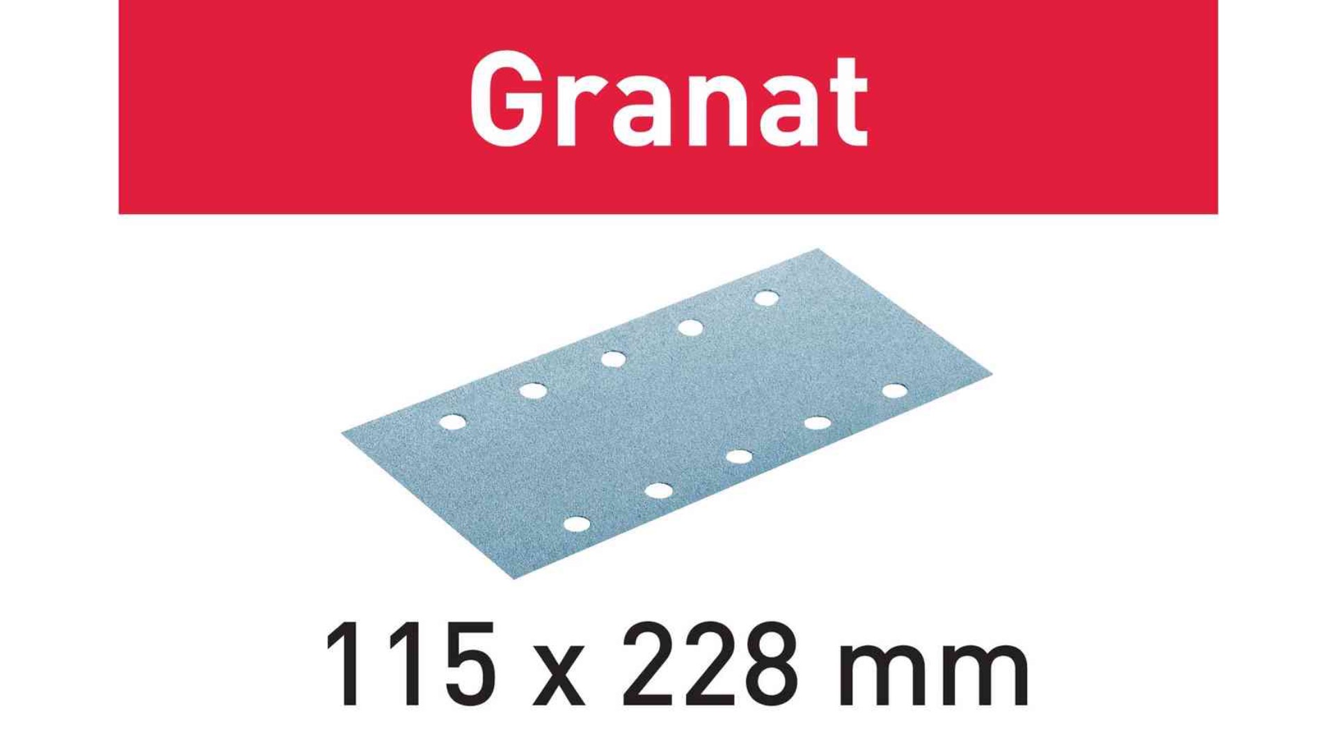 

Лист шлифовальный Festool Granat P 150. компл. из 100 шт. STF 115X228 P150 GR 100X