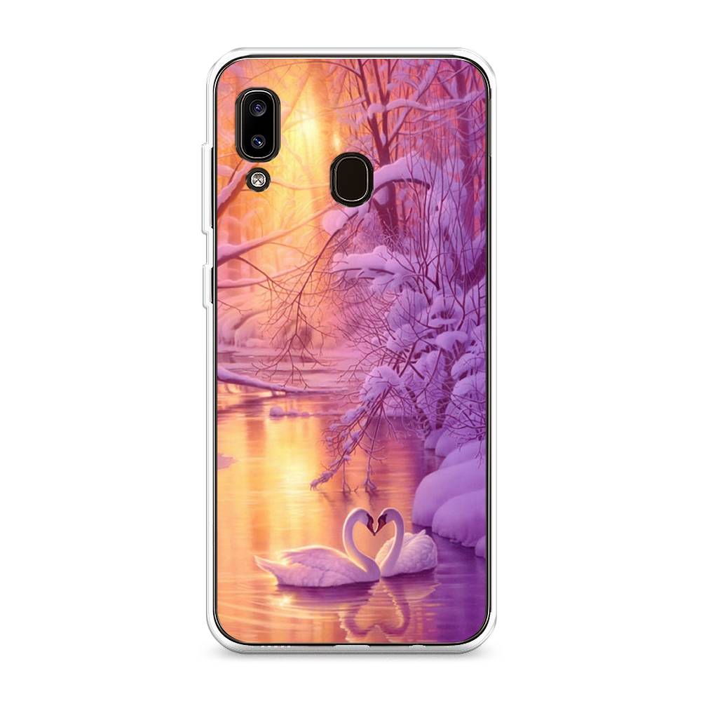 

Чехол на Samsung Galaxy A20/A30 "Зима 1", Фиолетовый;желтый, 27650-2