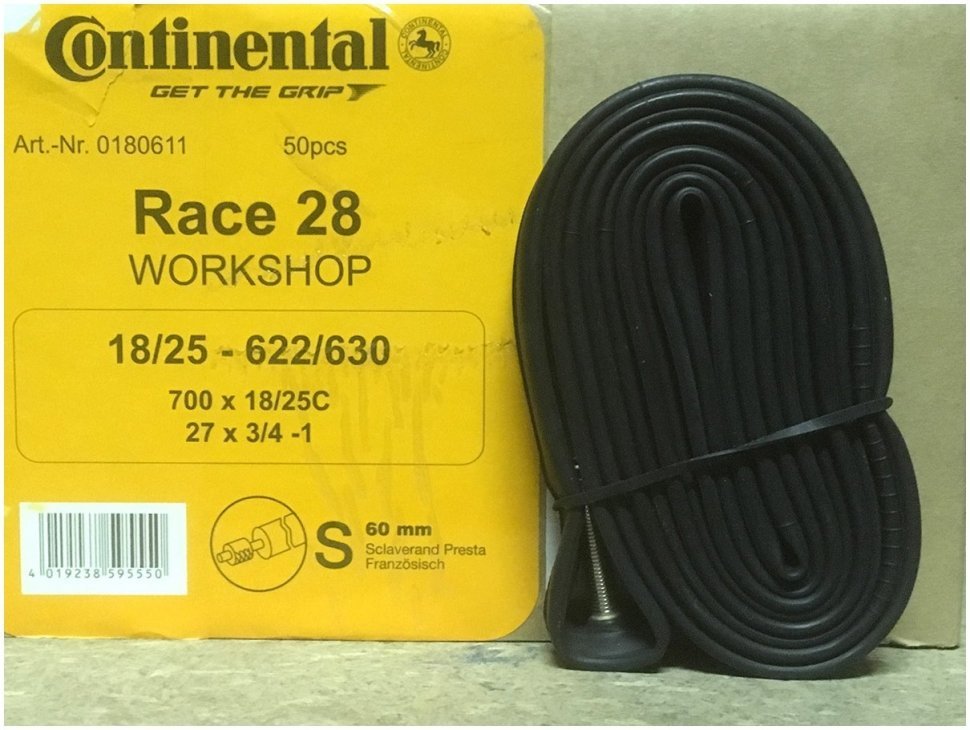 

Continental Камера Race 28- shop, 18-622-> 25-630, S60, без уп.