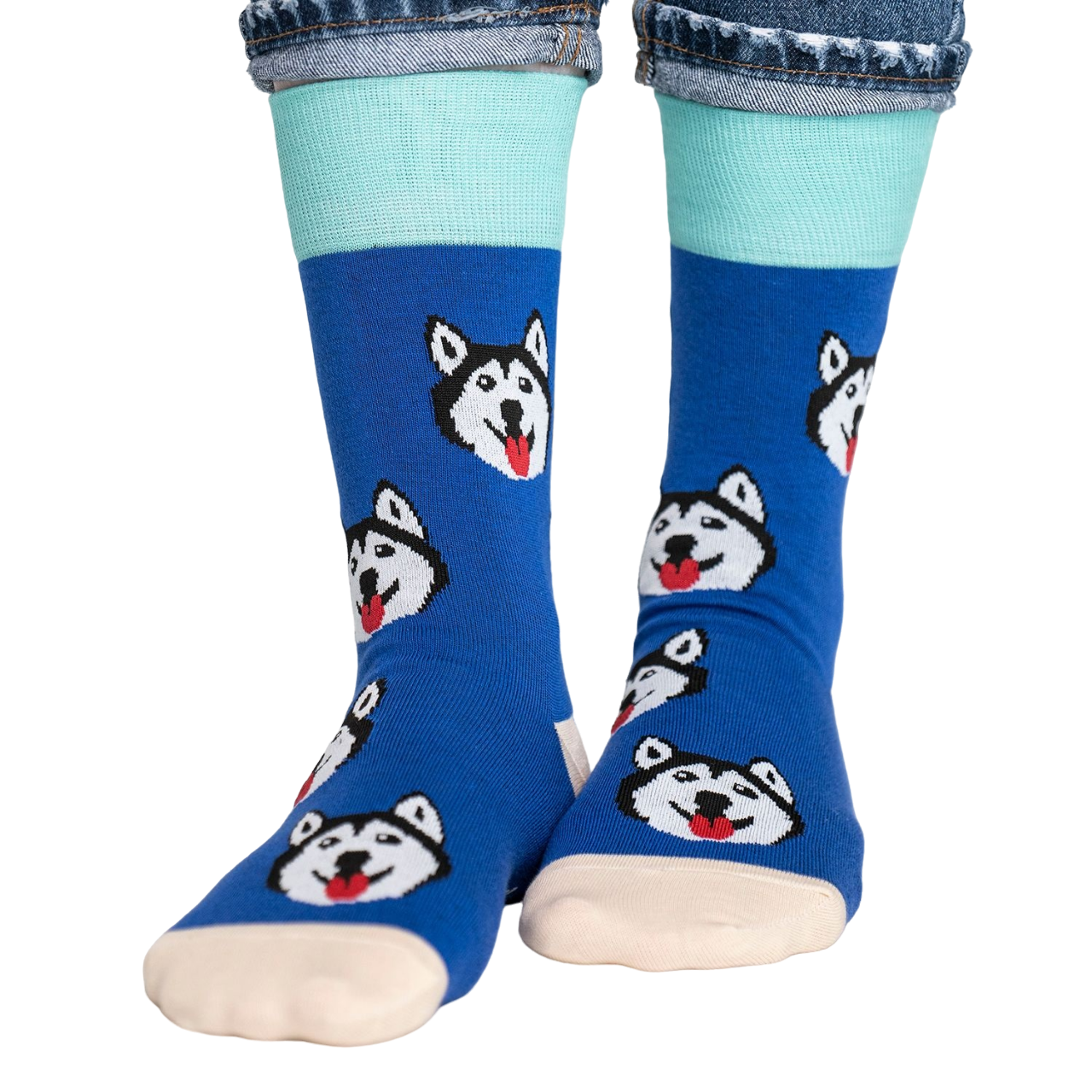 

Носки St. Friday Socks Хаски не носят маски 773-15 -, 1 пара, Синий, 773-15