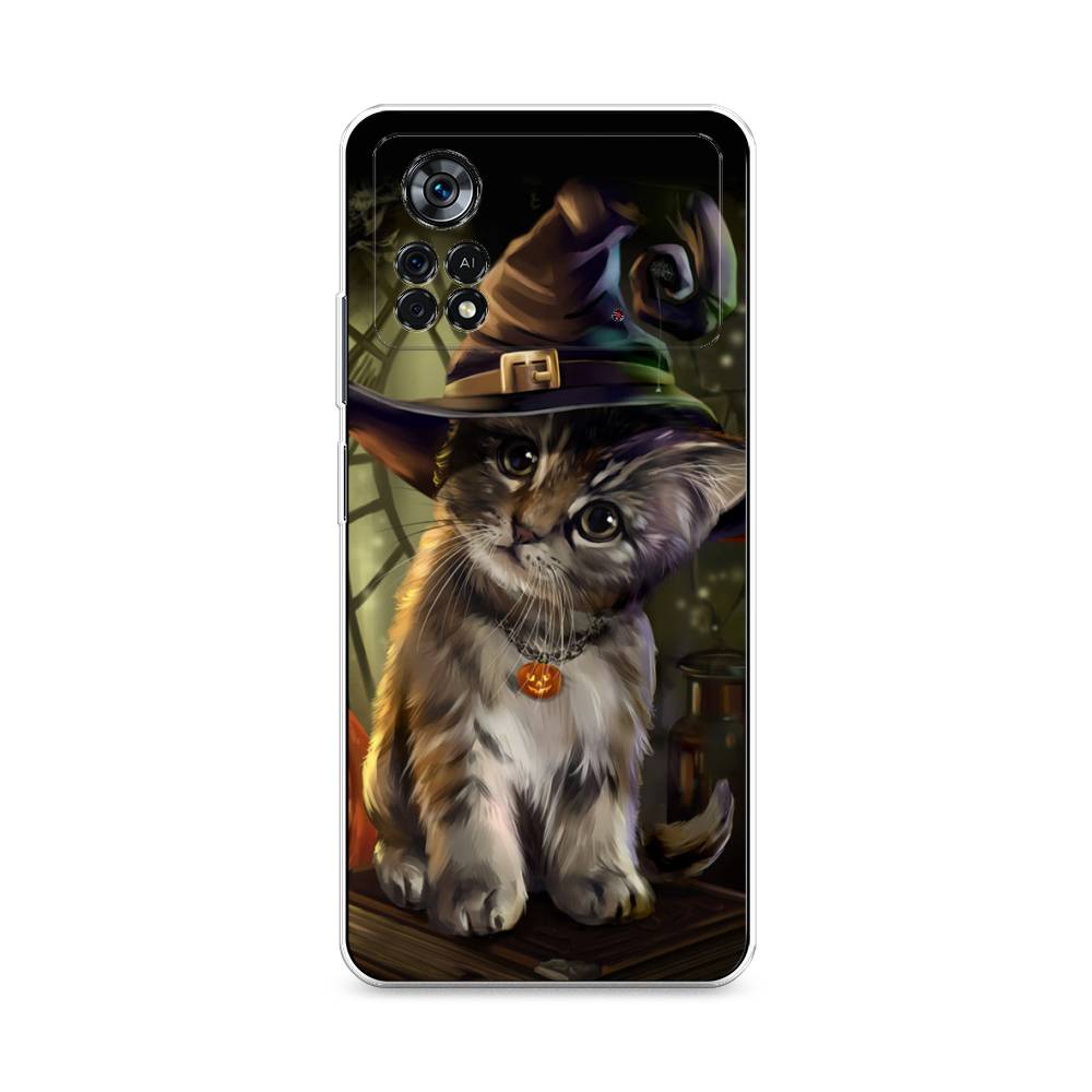 

Чехол Awog на Poco X4 Pro 5G "Кот на Хэллоуин", Разноцветный, 313150-2