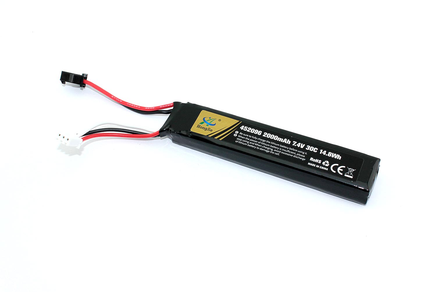 Аккумулятор Li-Pol 7.4V 452096 2000mAh разъем SM