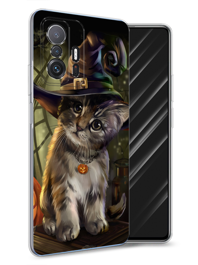 

Чехол Awog на Xiaomi Mi 11T "Кот на Хэллоуин", Разноцветный, 311250-2