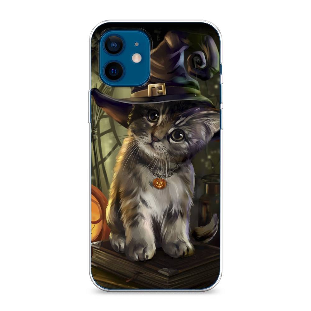 фото Чехол awog "кот на хэллоуин" для apple iphone 12 mini