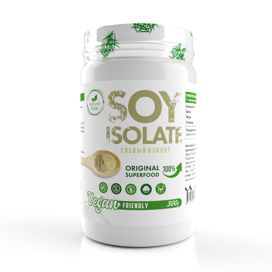 

Изолят соевого белка NATURALSUPP Soy Protein Isolate (300 г)