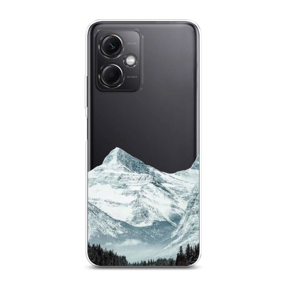 

Чехол на Xiaomi Redmi Note 12 5G "Горы арт 1", Белый;зеленый, 316950-2