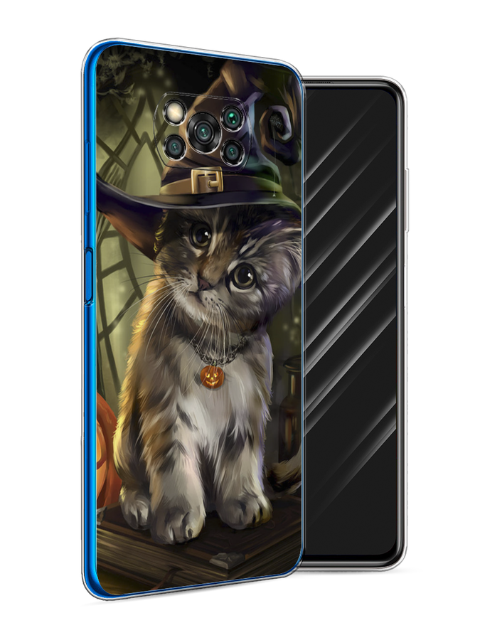 

Чехол Awog на Poco X3 NFC "Кот на Хэллоуин", Разноцветный, 39250-2