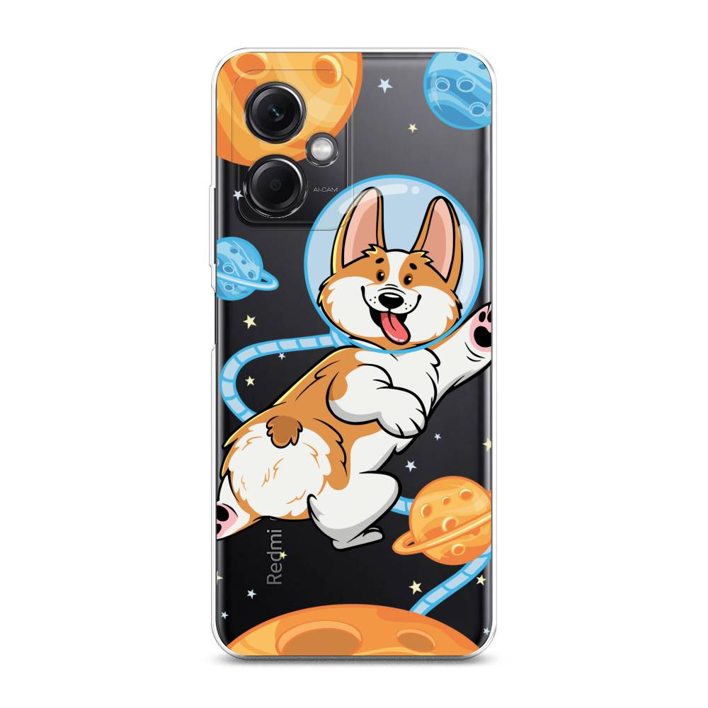 

Чехол на Xiaomi Redmi Note 12 5G "Корги-космонавт", Голубой;бежевый;белый, 316950-1