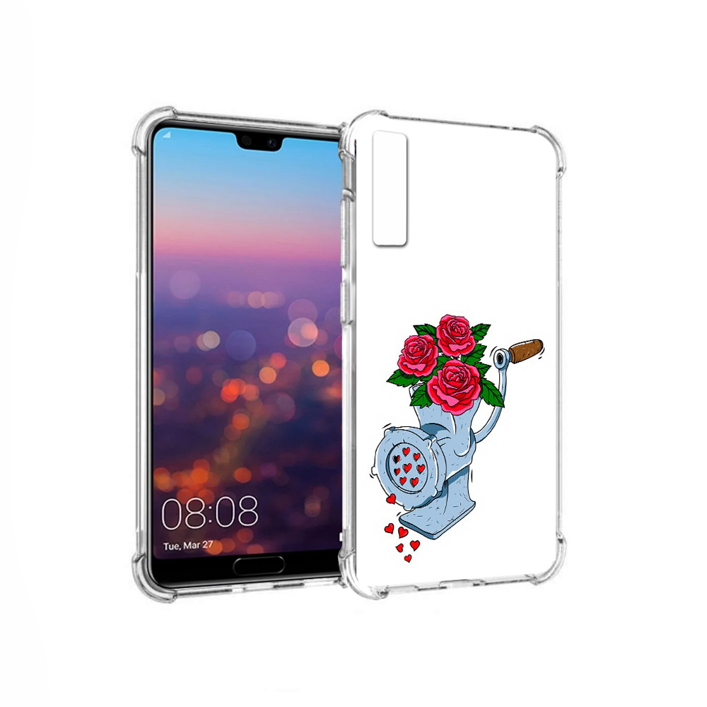 

Чехол MyPads Tocco для Huawei P20 Pro Цветочные сердца (PT108144.28.199), Прозрачный, Tocco