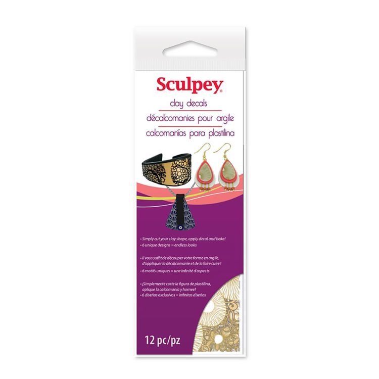 

Переводные наклейки для полимерной глины Sculpey Clay Decals AS2180, Разноцветный