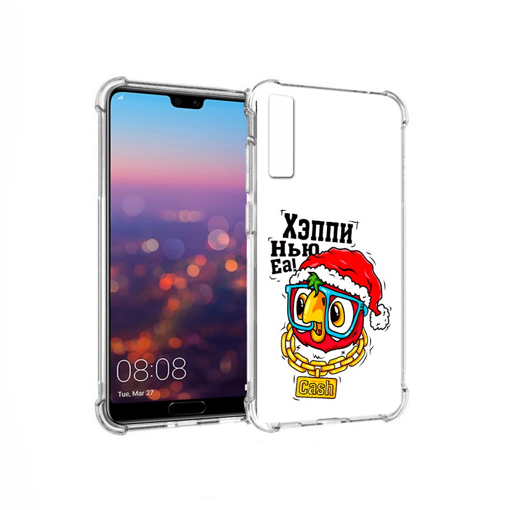 

Чехол MyPads Tocco для Huawei P20 Pro Хэппи нью еа (PT108144.28.196), Прозрачный, Tocco