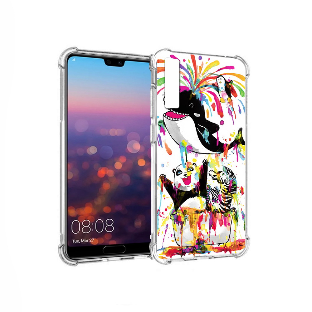 

Чехол MyPads Tocco для Huawei P20 Pro Хиппи кит (PT108144.28.191), Прозрачный, Tocco