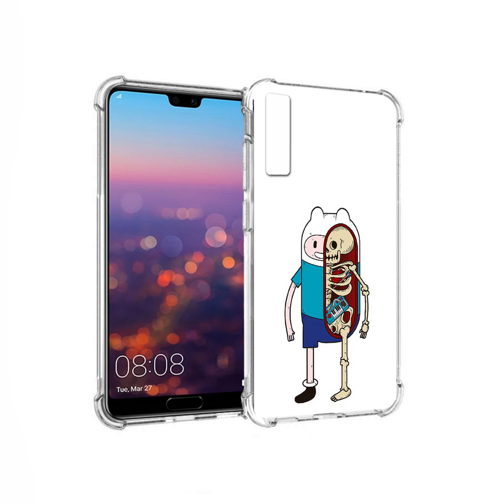 

Чехол MyPads Tocco для Huawei P20 Pro Финн скелет (PT108144.28.187), Прозрачный, Tocco