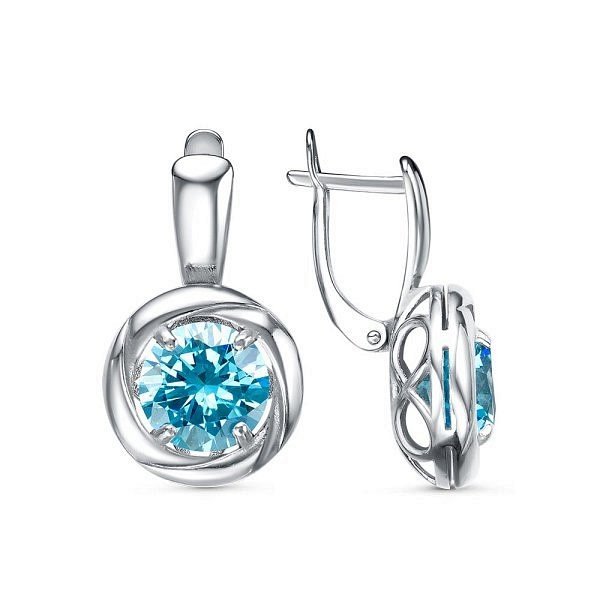

Серьги из серебра TEO MAORI 833814946Пл3, фианит, 833814946Пл3