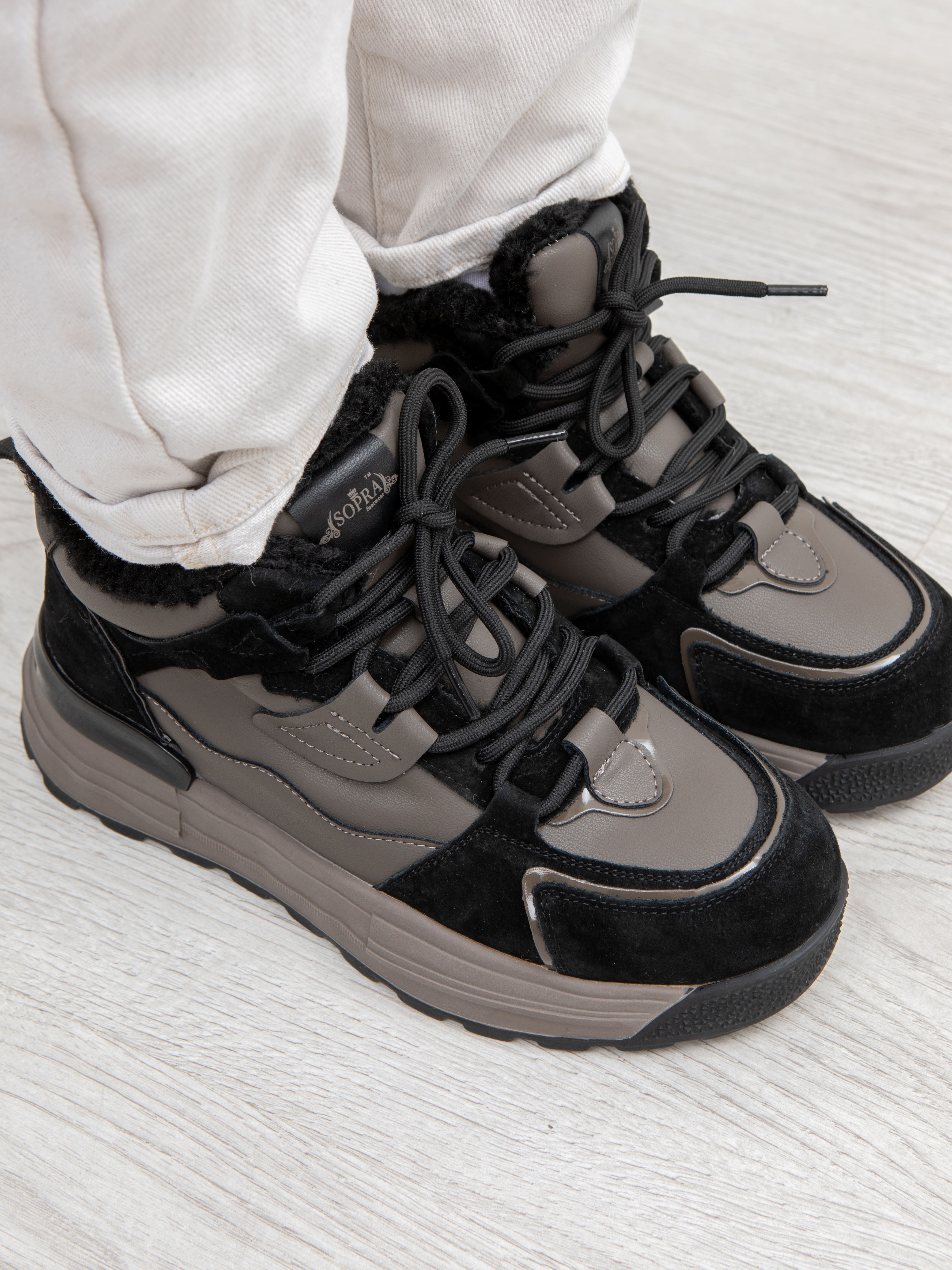 Кеды женские SOPRA footwear 9853 черные 40 EU