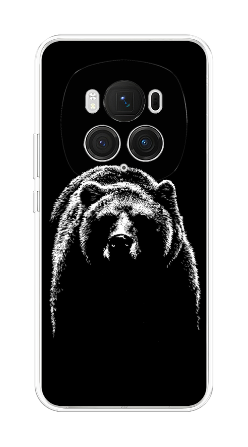 

Чехол на Honor Magic 6 Pro "Медведь в ночи", Белый;черный, 6123750-1