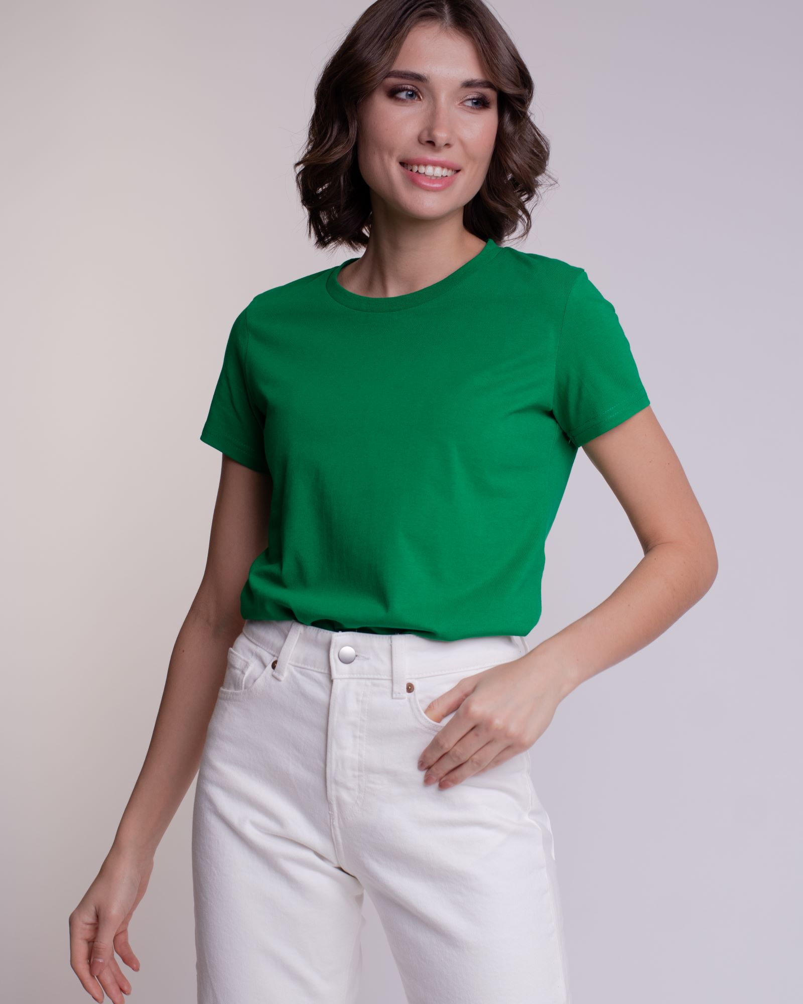 

Футболка женская Uzcotton W-F зеленая XS, Зеленый, W-F